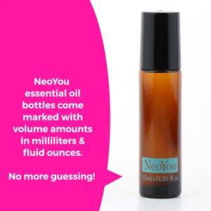 NeoYou 10ml Amber Stainless Steel Roller Bottles