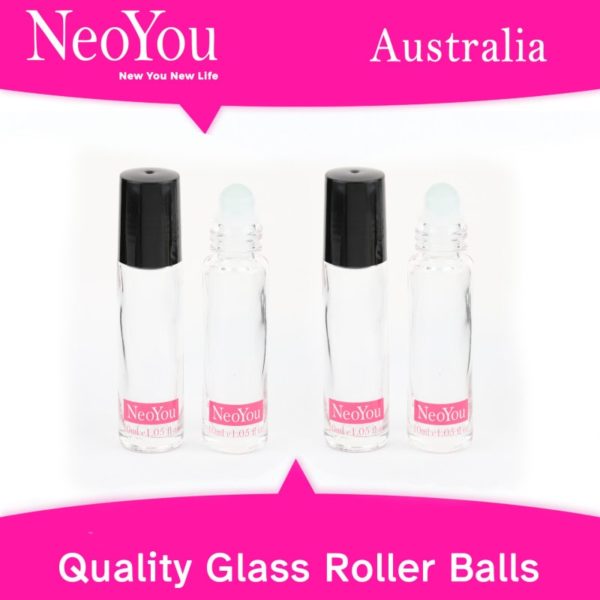 NeoYou 10ml Clear Glass Bottle, Glass Roller Ball Bottles