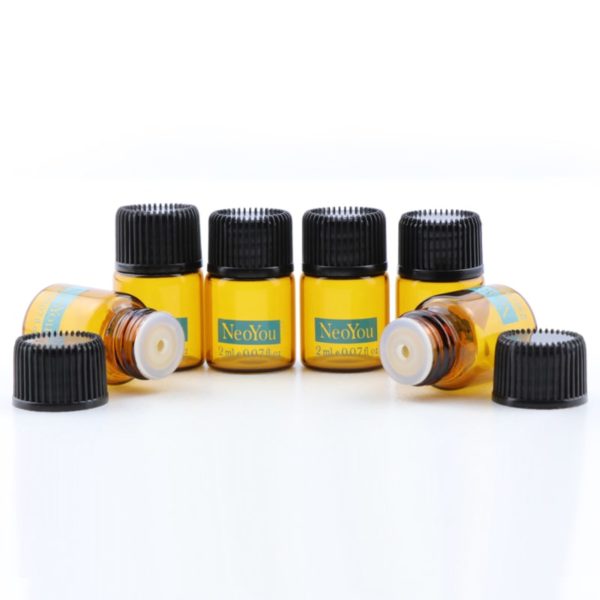 2ml Vial Amber Glass Sample Essential Oil Dripper Bottle